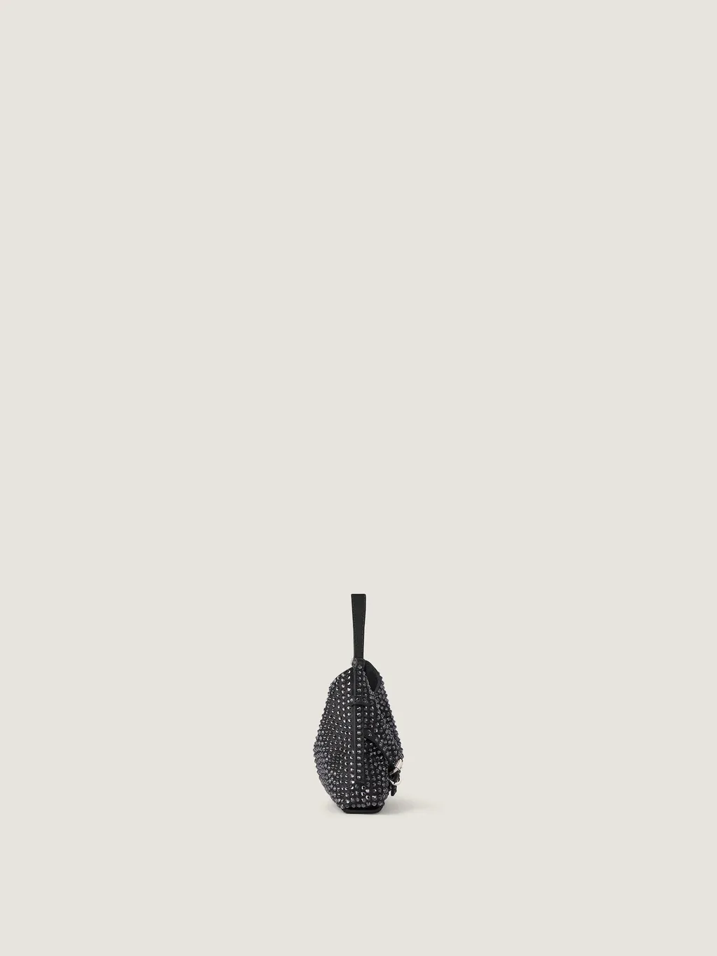 Nano Voyou Bag In Leather With Strass