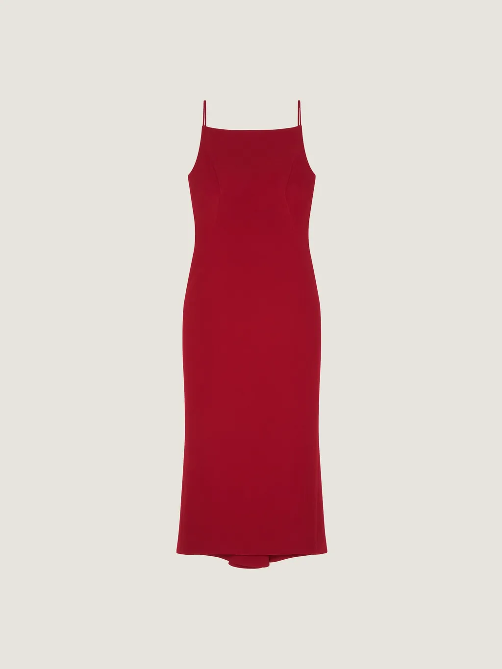 Sliced Midi Dress In Crepe Cady