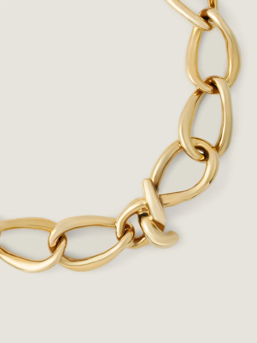 Chain Link Necklace In Metal