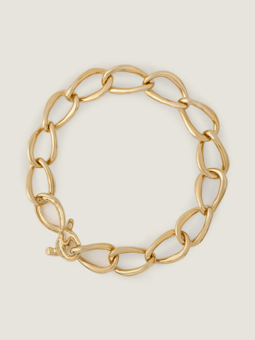 Chain Link Necklace In Metal