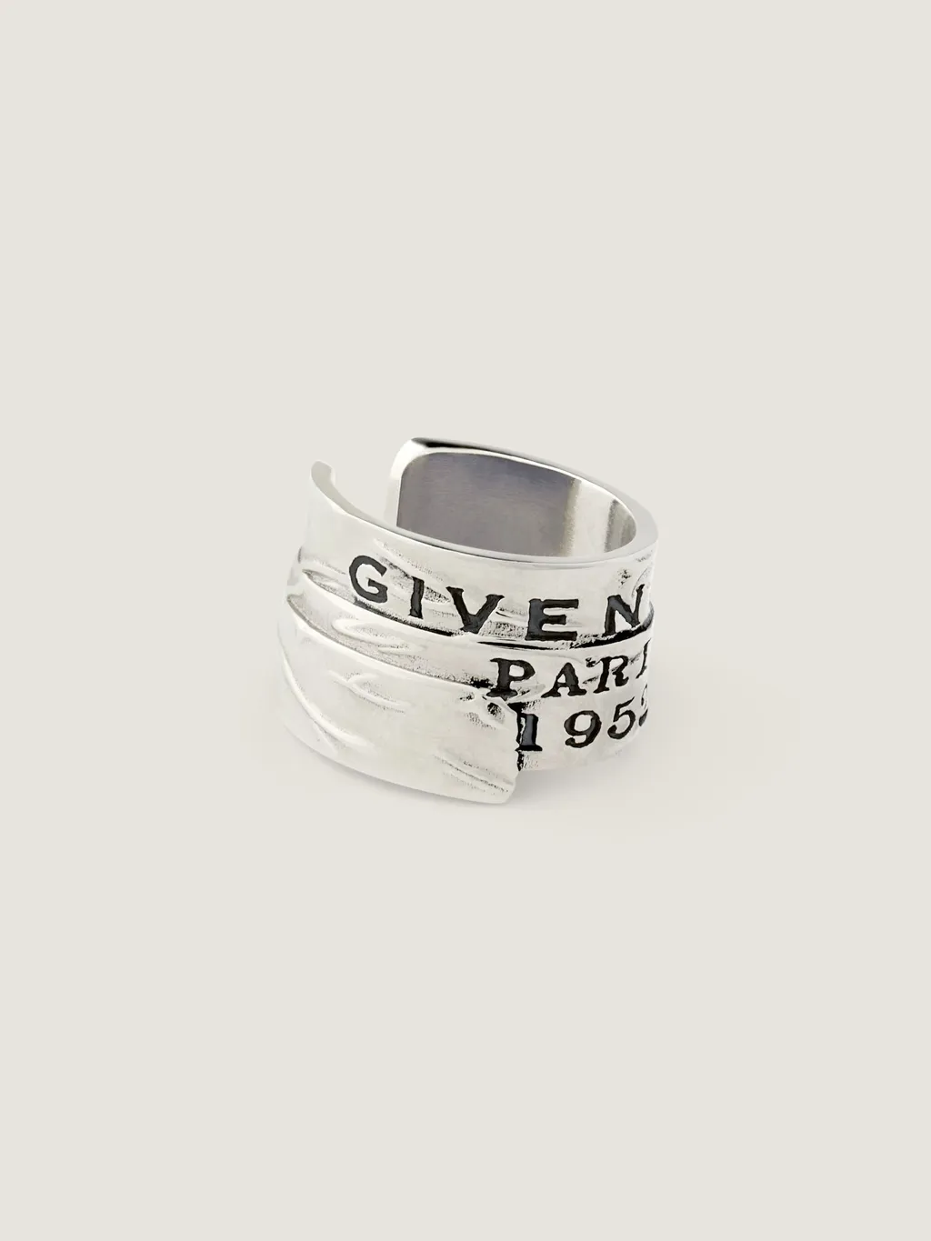 Givenchy Tape Earcuff In Metal And Enamel