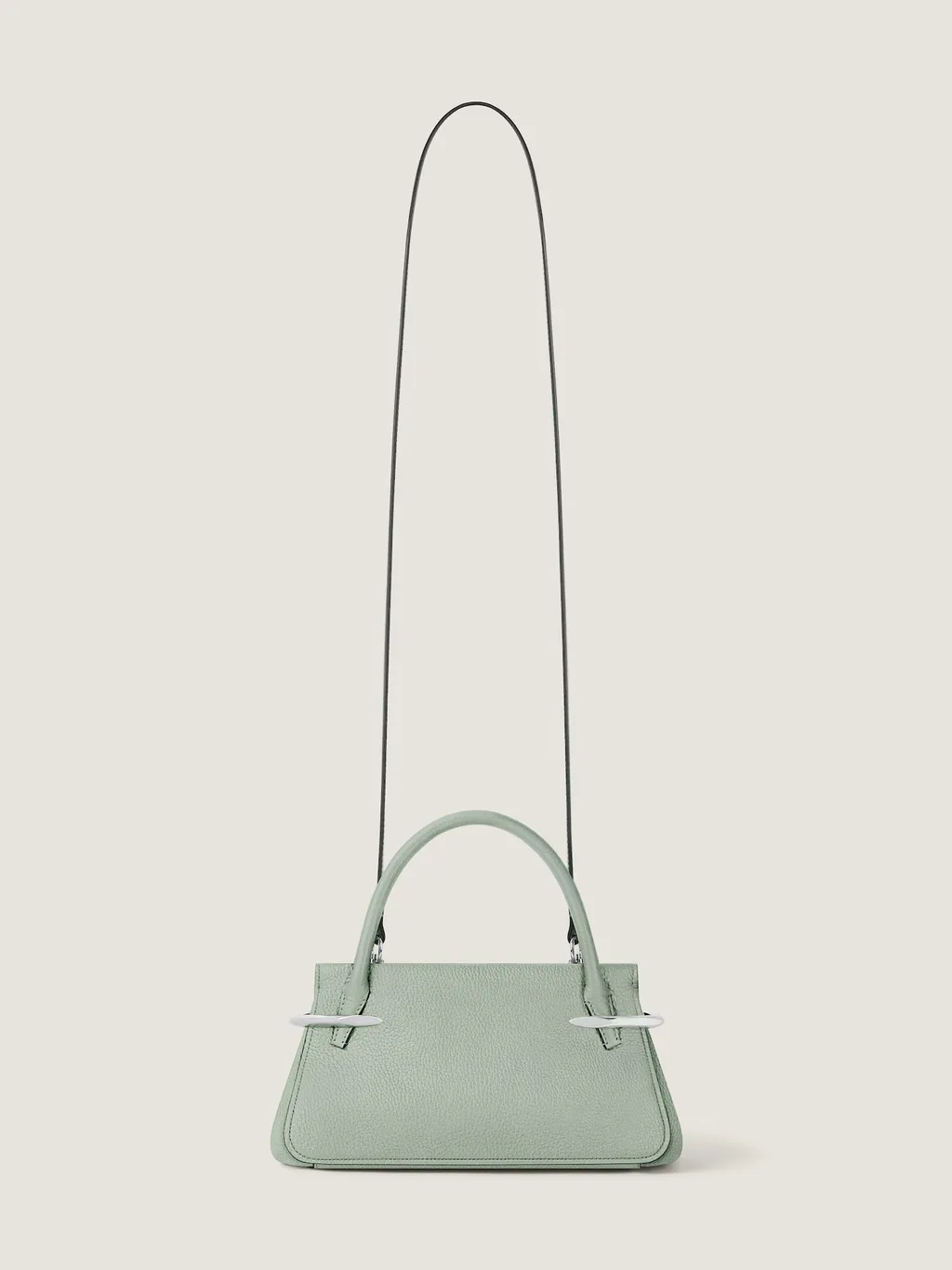 Mini Pinch Bag In Grained Leather