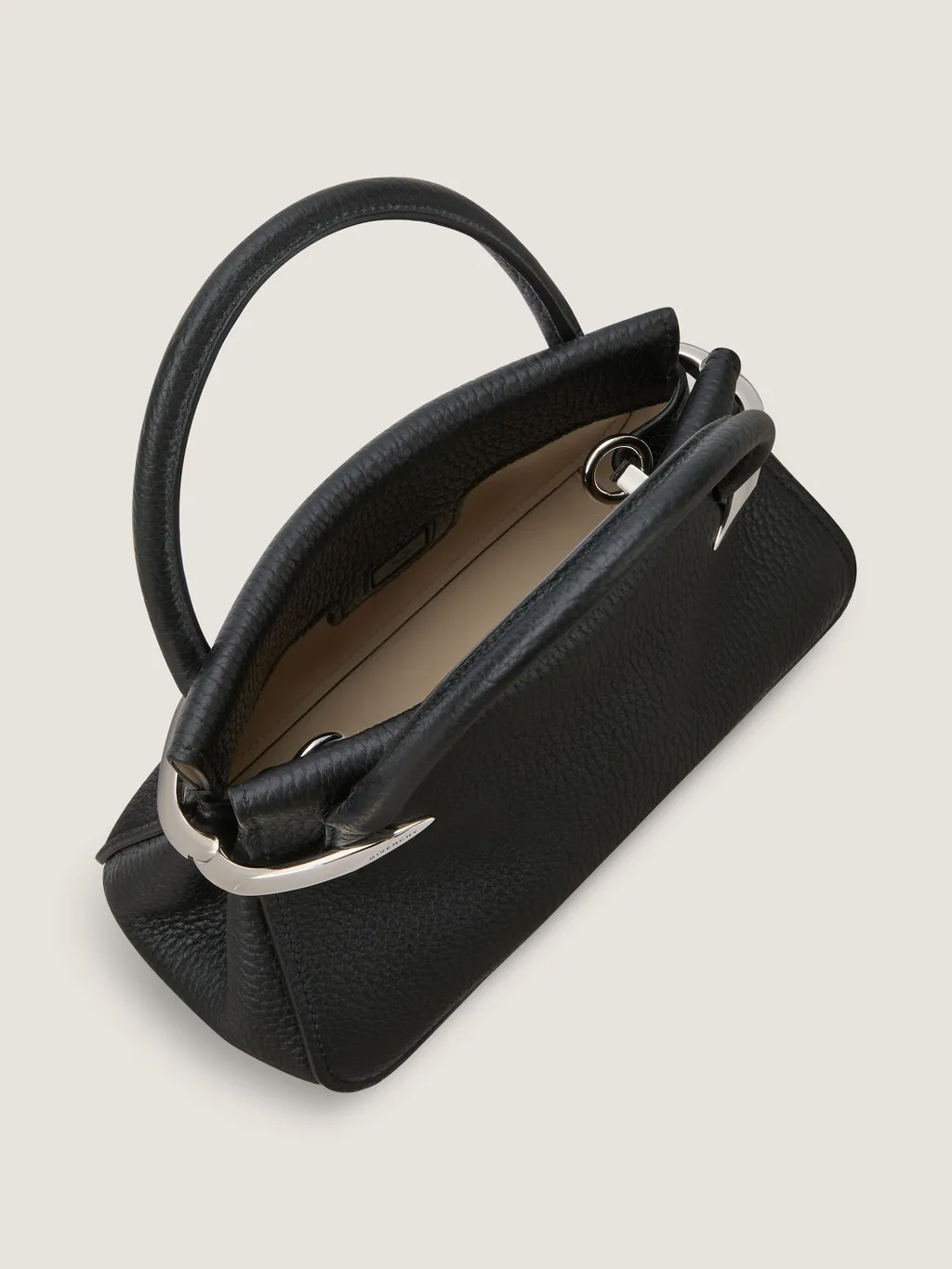 Medium Pinch Bag In Grained Leather