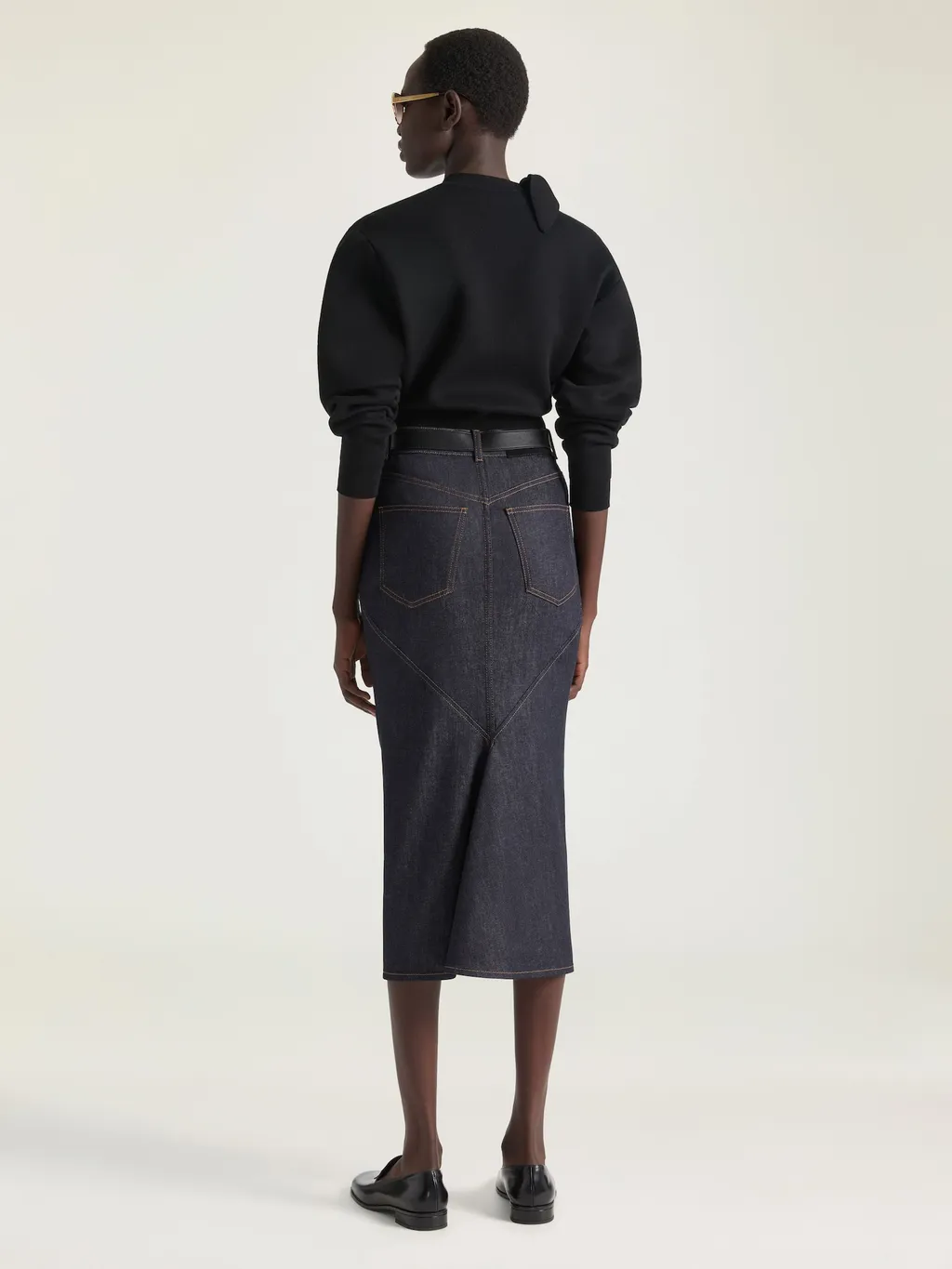 Sweater In Wool And Cotton With Bow Detail