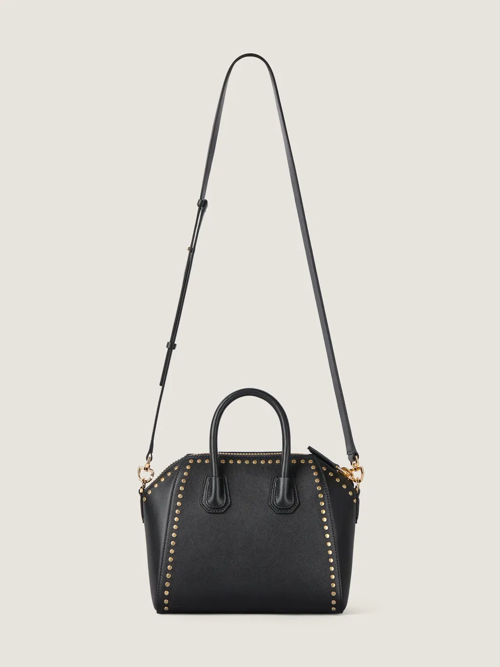 Mini Antigona Bag In Box Leather With Studs Detail