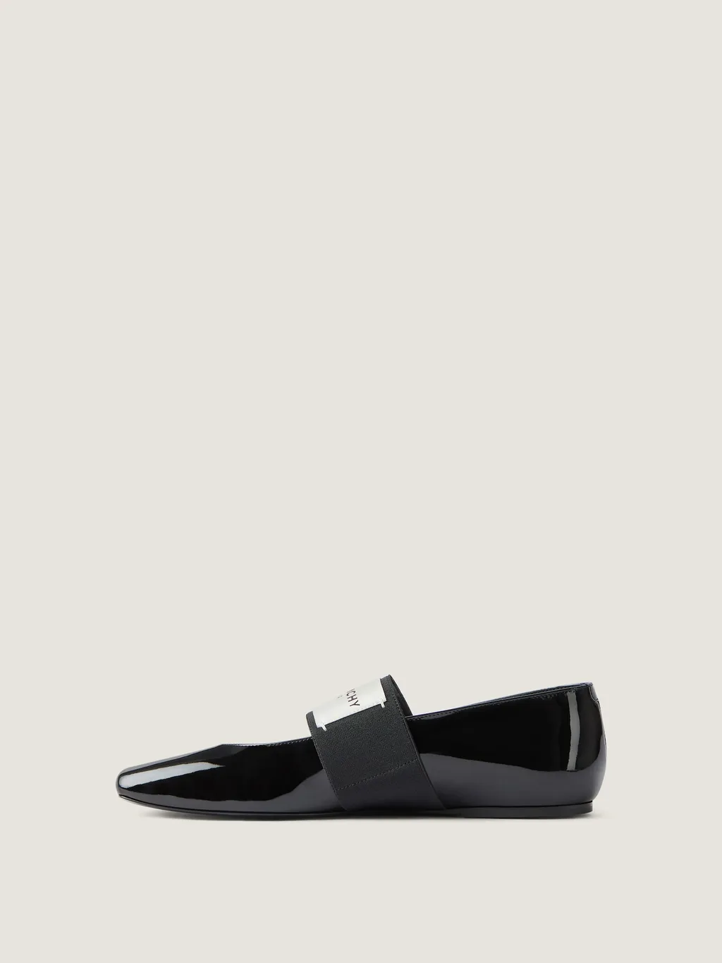 Sliced Square Ballerinas In Patent Leather