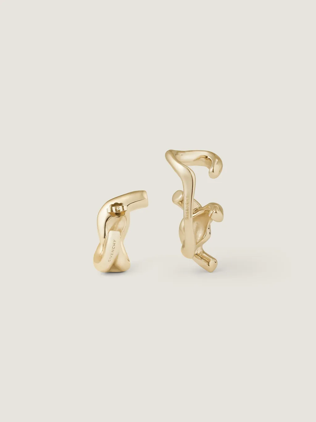 Chain Link Earring And Earcuff Set In Metal
