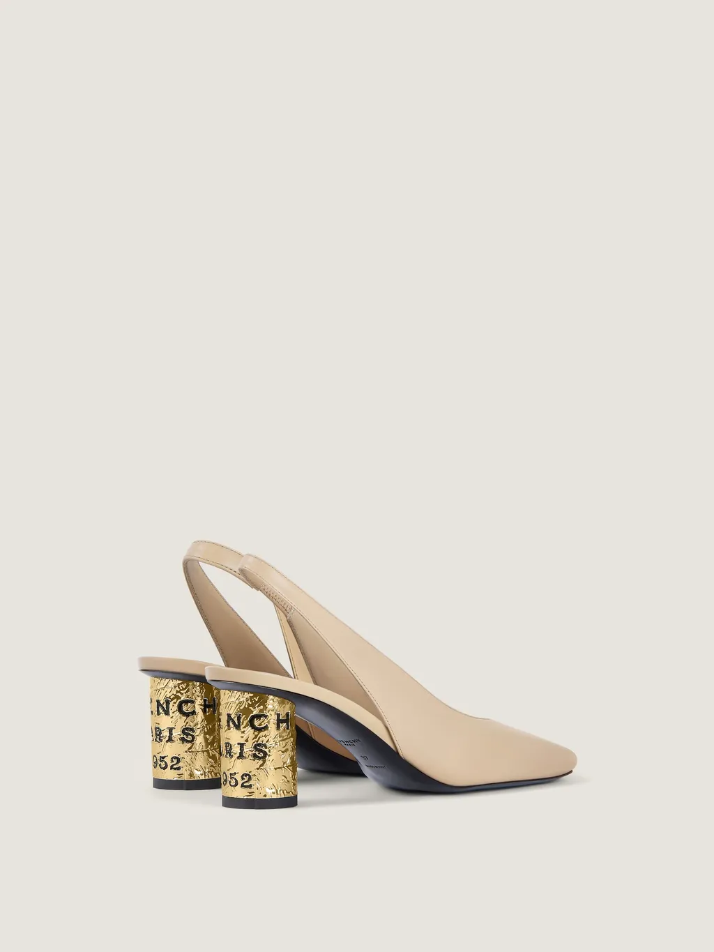 Tape Slingbacks In Leather