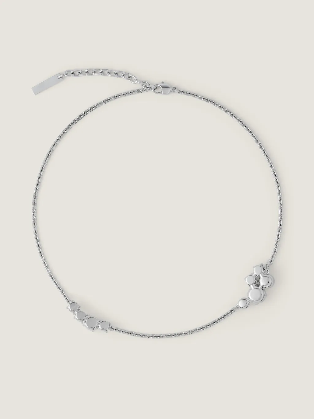 Crystal Pearl Short Necklace In Metal, Crystals And Pearls