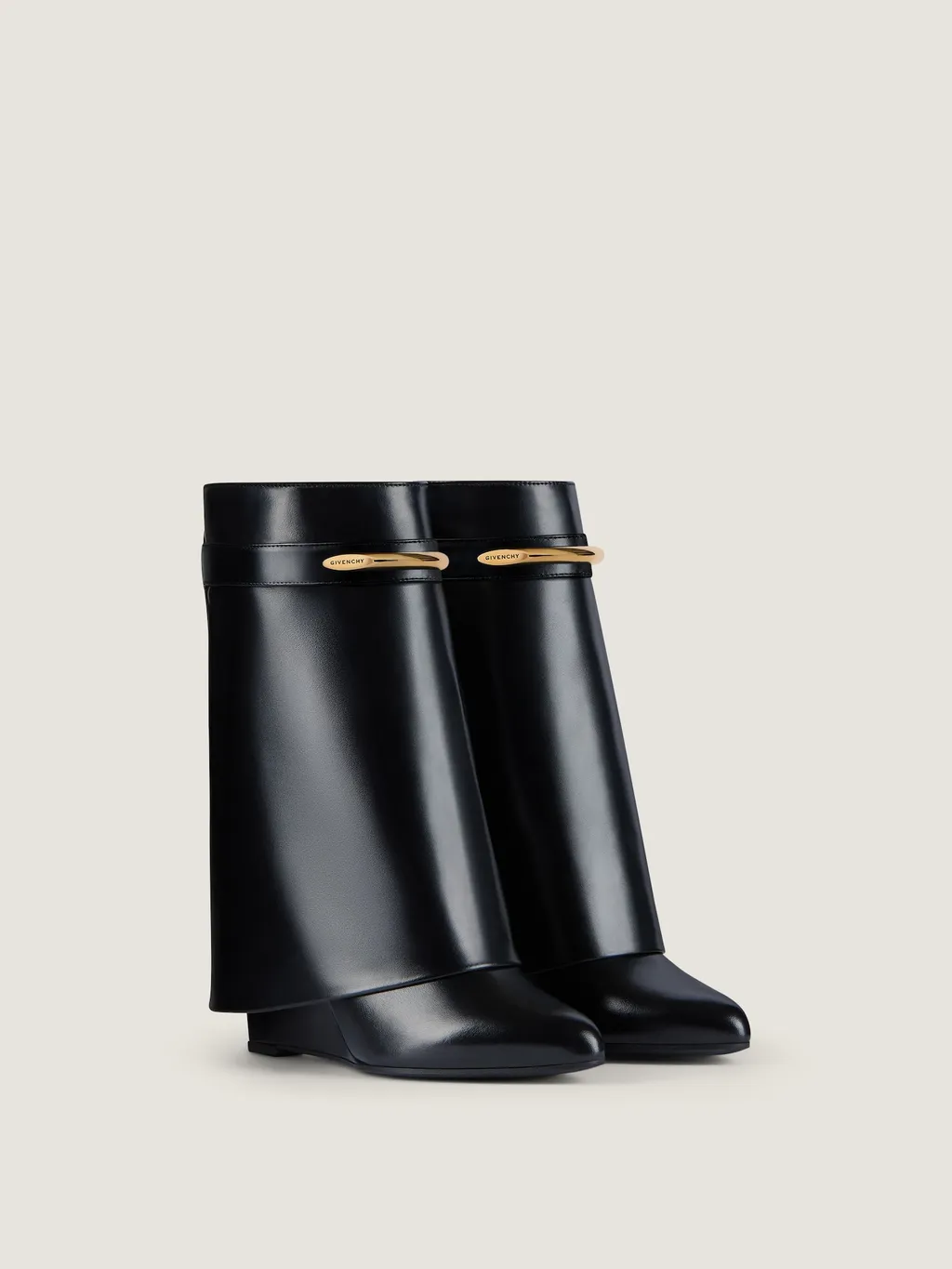 Shark Ankle Boots In Leather