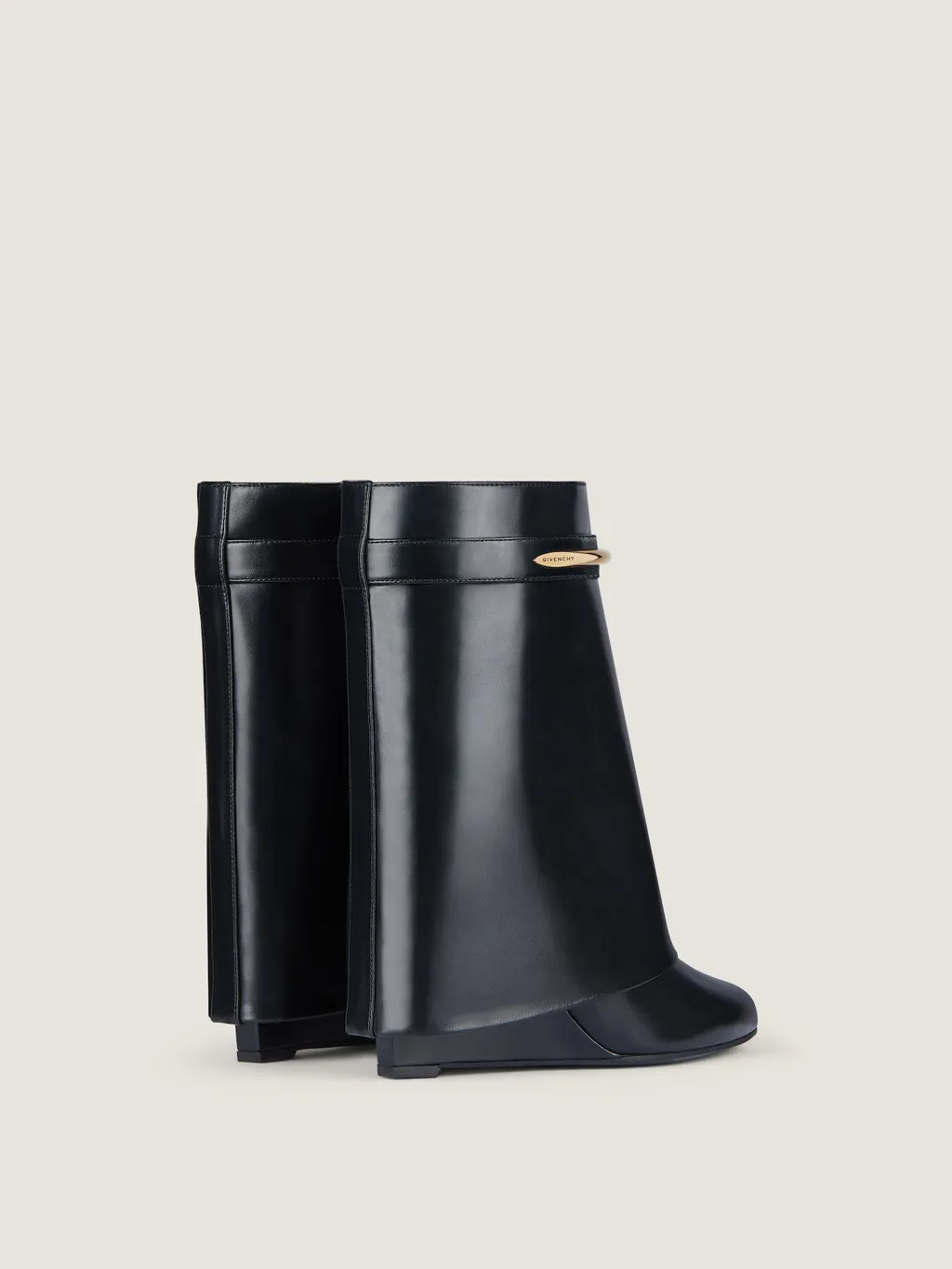 Shark Ankle Boots In Leather