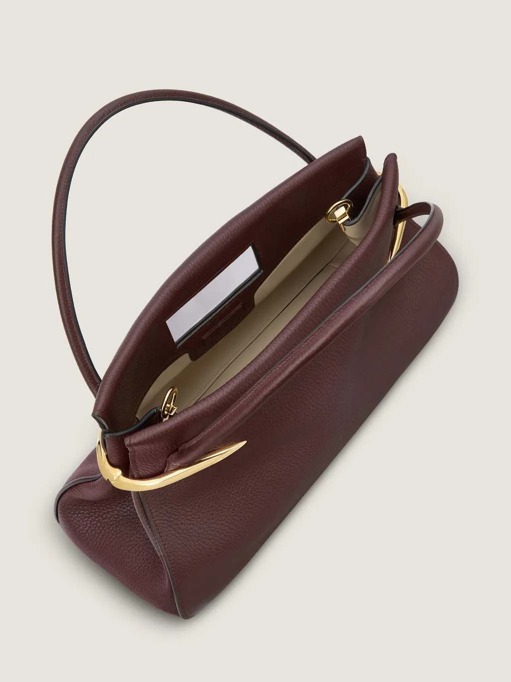Medium Pinch Bag In Grained Leather