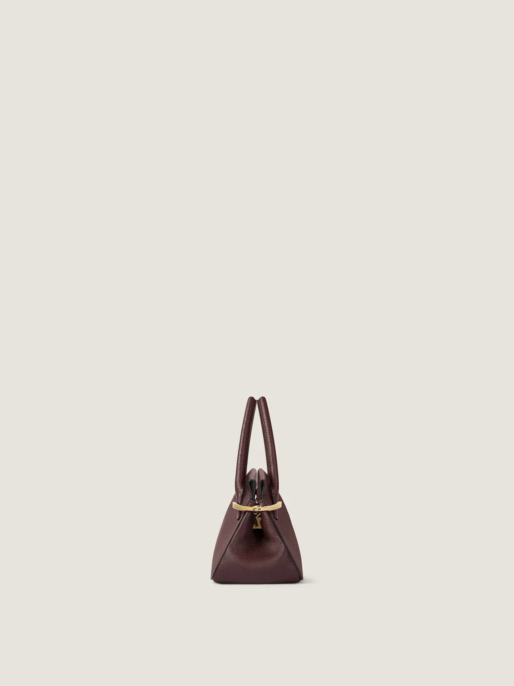 Mini Pinch Bag In Grained Leather