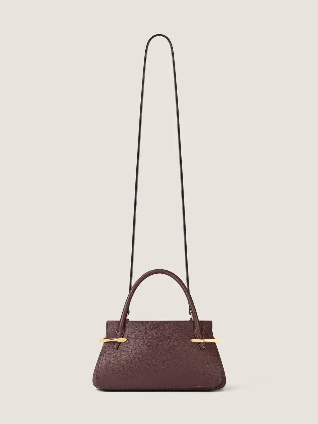 Mini Pinch Bag In Grained Leather