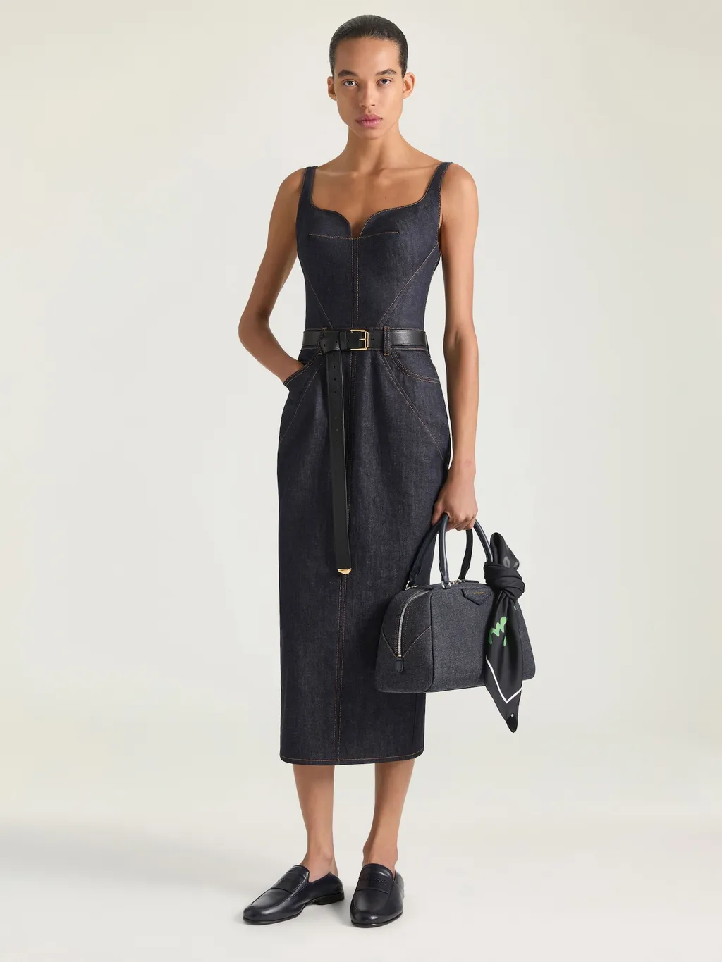 Kickback Dress In Raw Denim