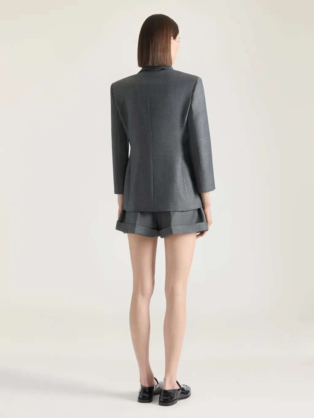 Single-Breasted Jacket In Wool