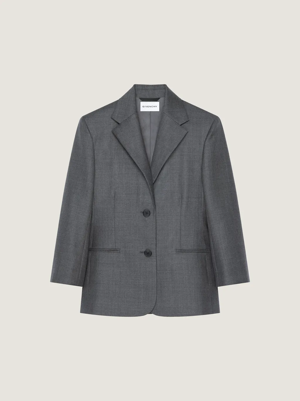 Single-Breasted Jacket In Wool