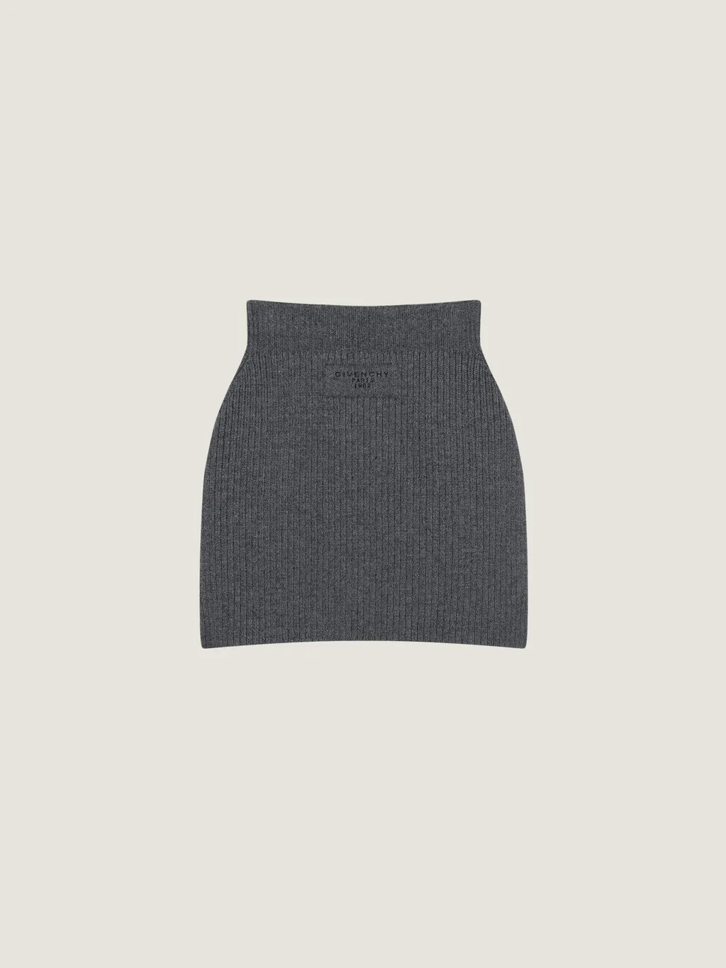 Mini Pencil Skirt In Wool