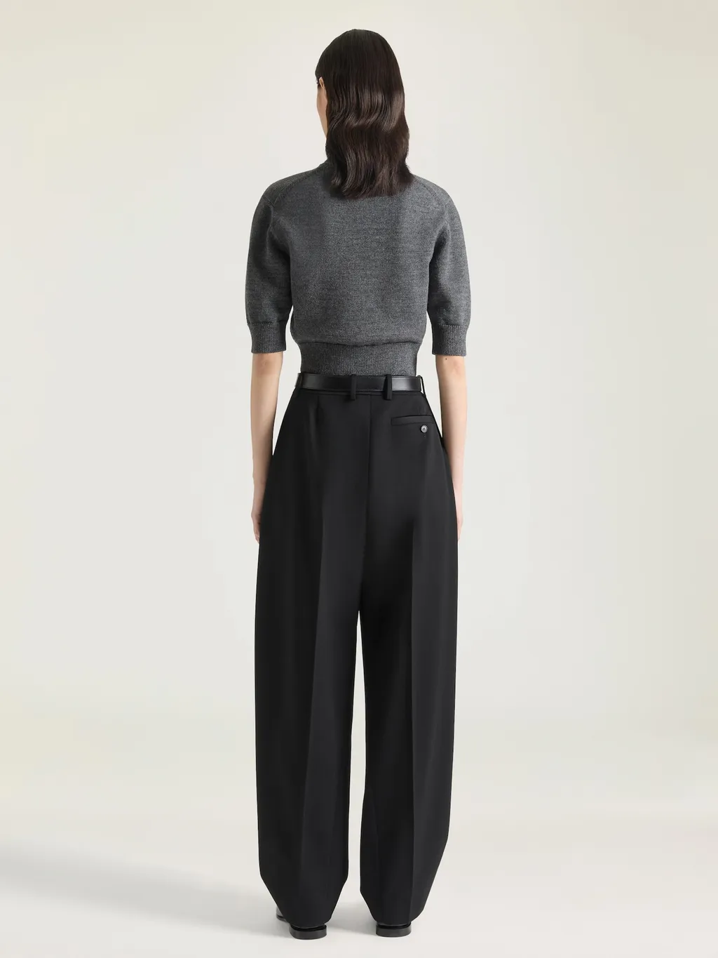Polo Top In Wool