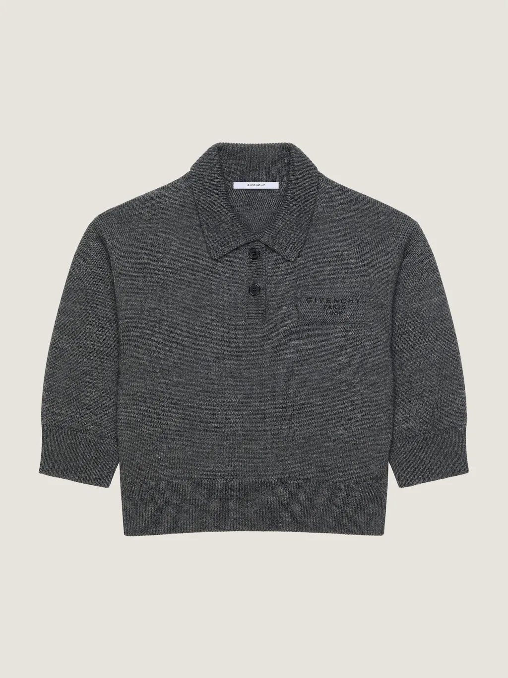 Polo Top In Wool