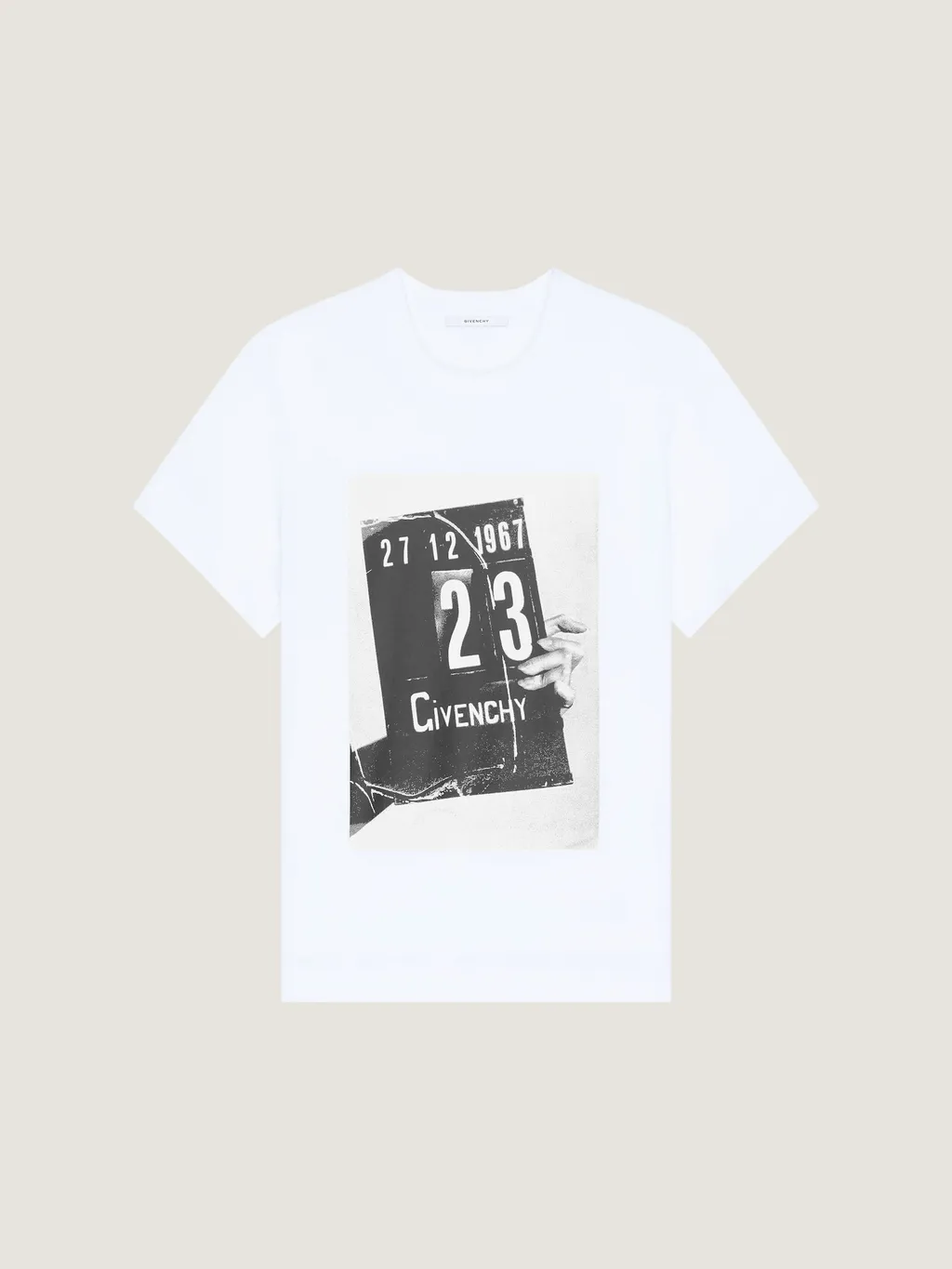 T-Shirt In Cotton With Givenchy Clapperboard Print