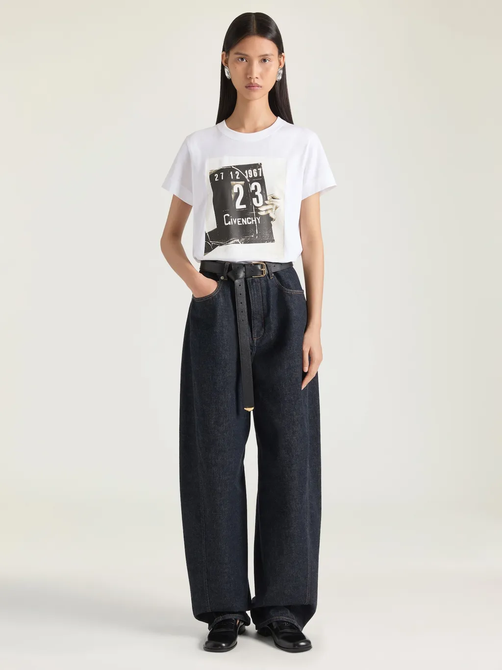 T-Shirt In Cotton With Givenchy Clapperboard Print