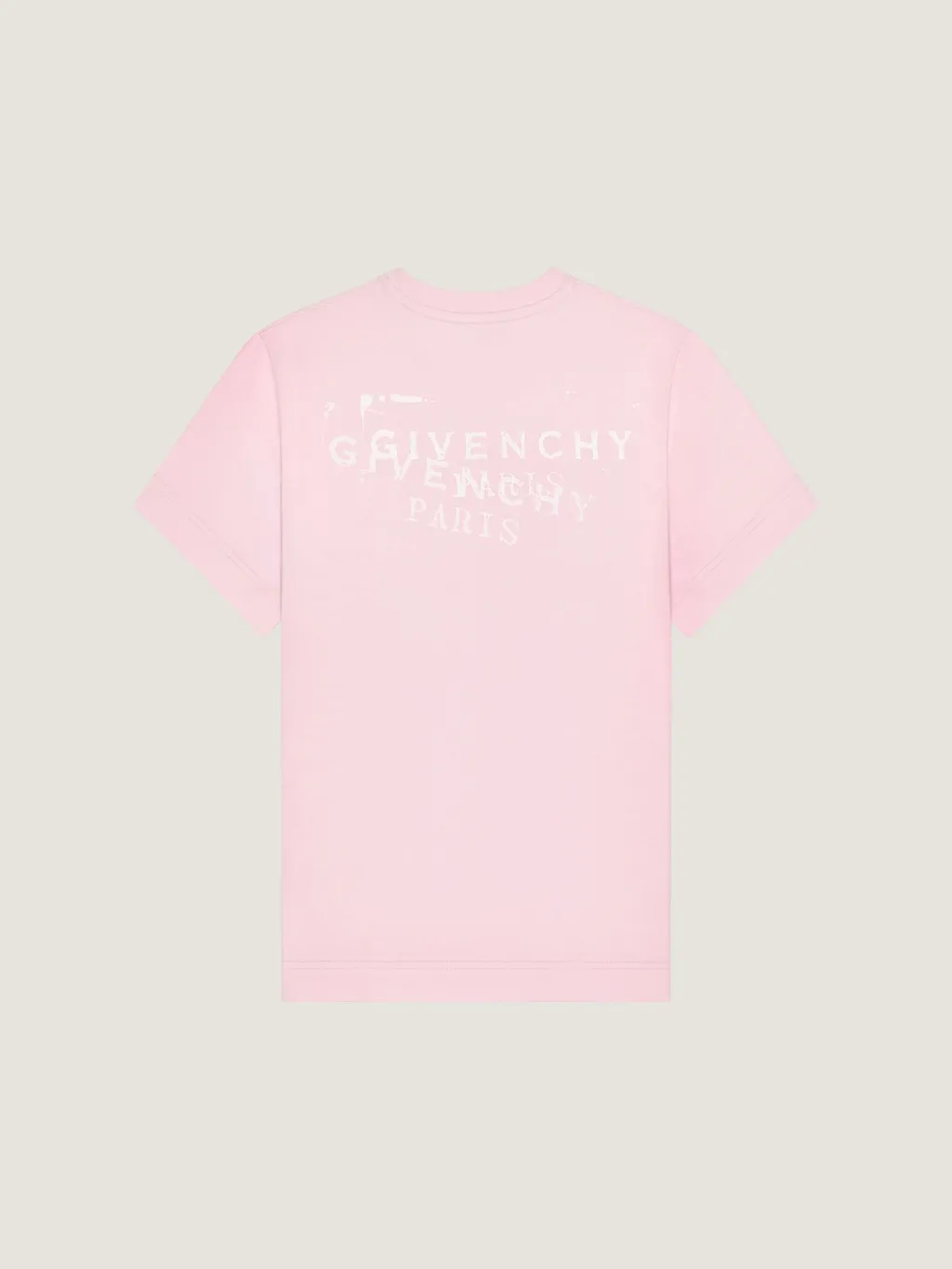 T-Shirt In Cotton With Givenchy Stamp Print