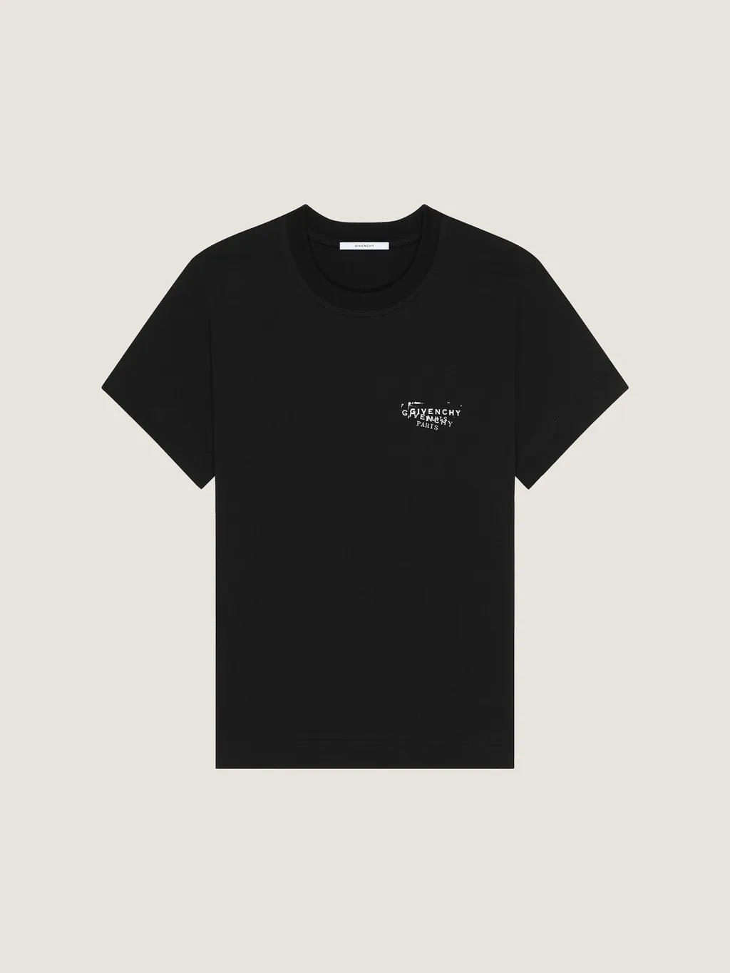 T-Shirt In Cotton With Givenchy Stamp Print