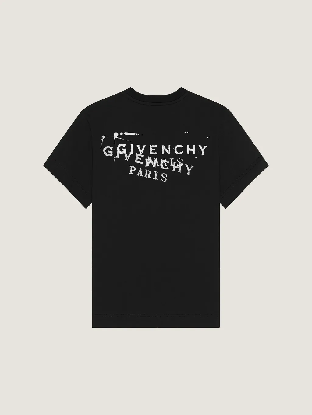 T-Shirt In Cotton With Givenchy Stamp Print