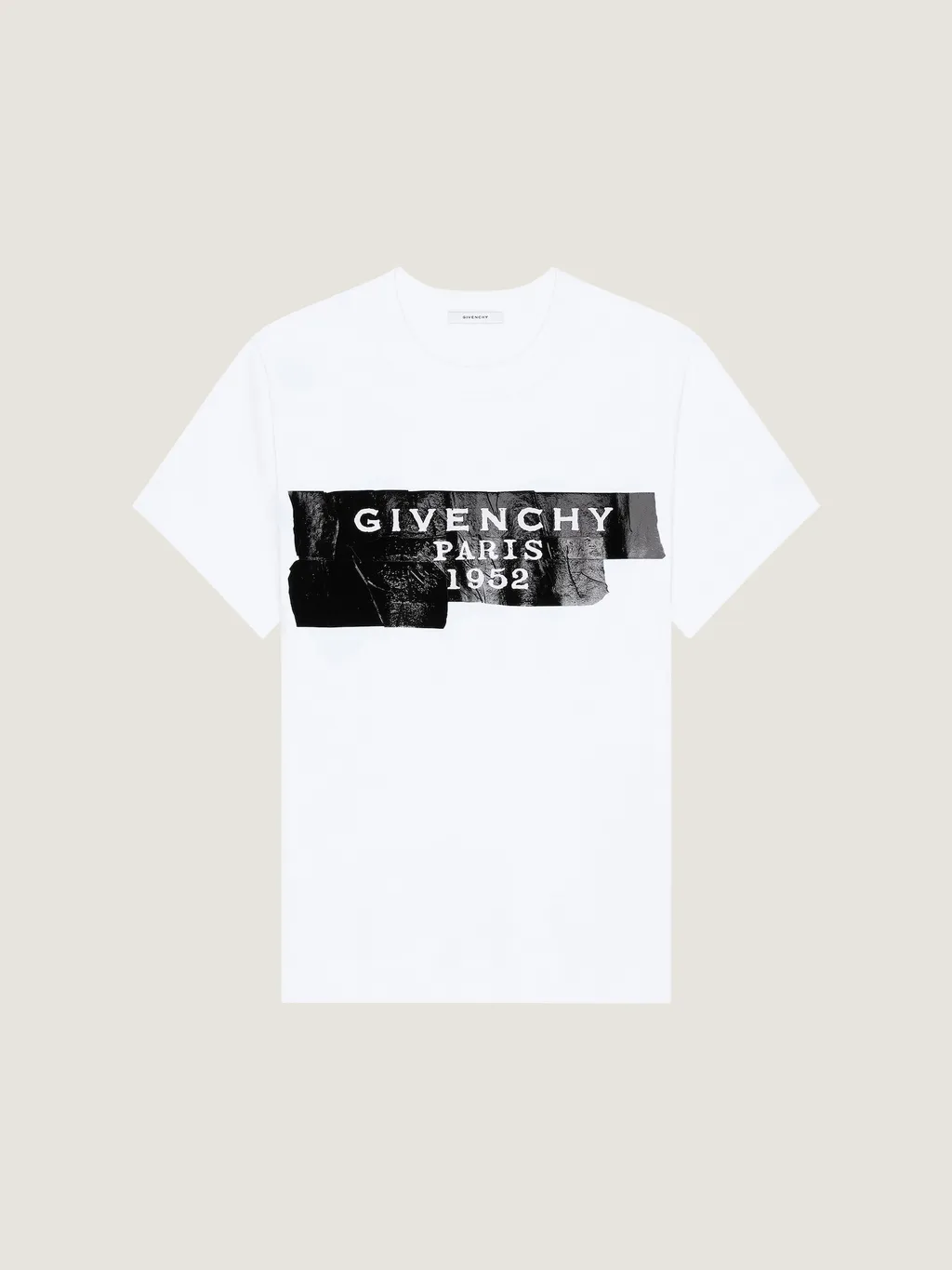 T-Shirt In Cotton With Givenchy Tape Print