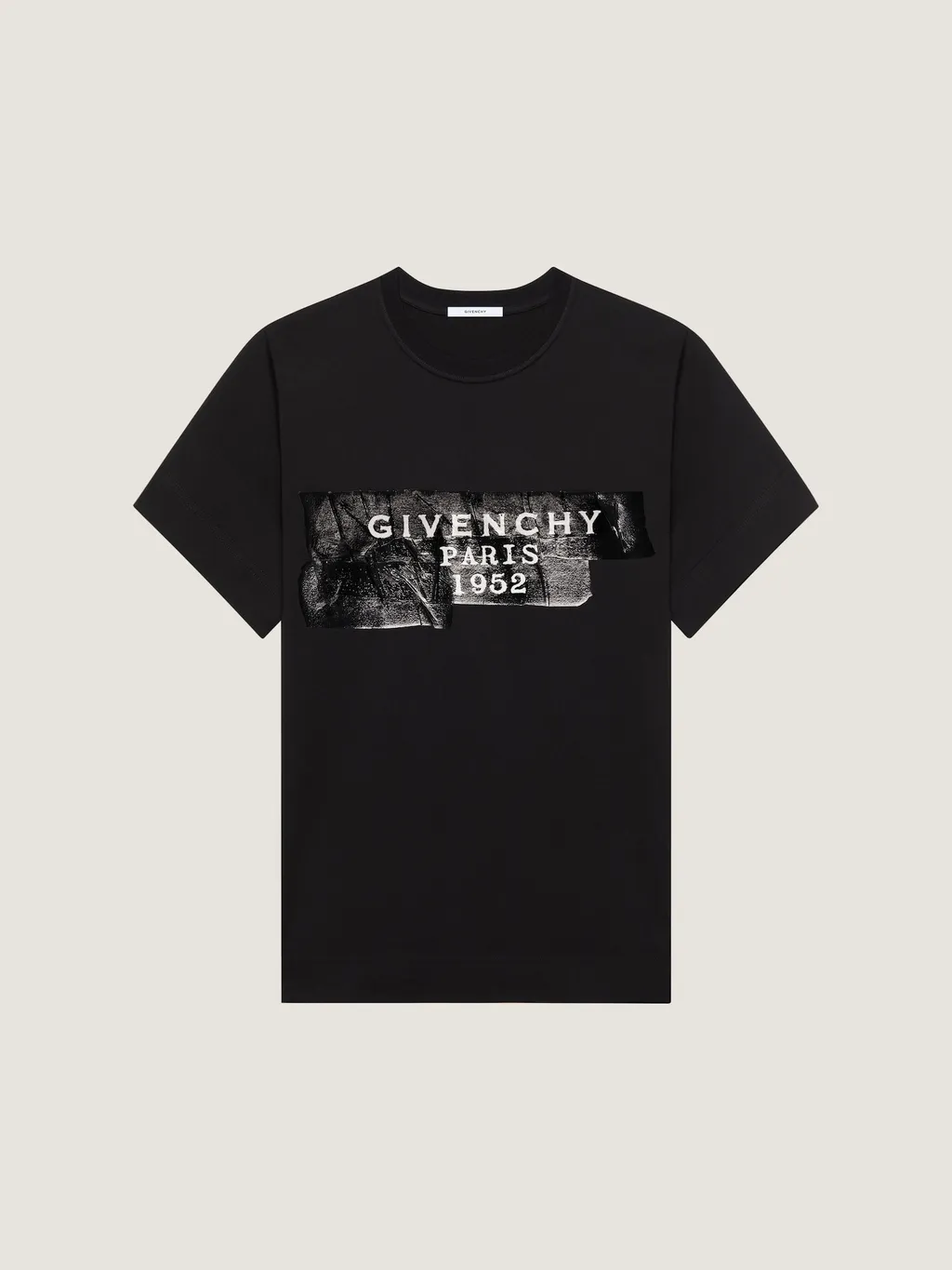 T-Shirt In Cotton With Givenchy Tape Print