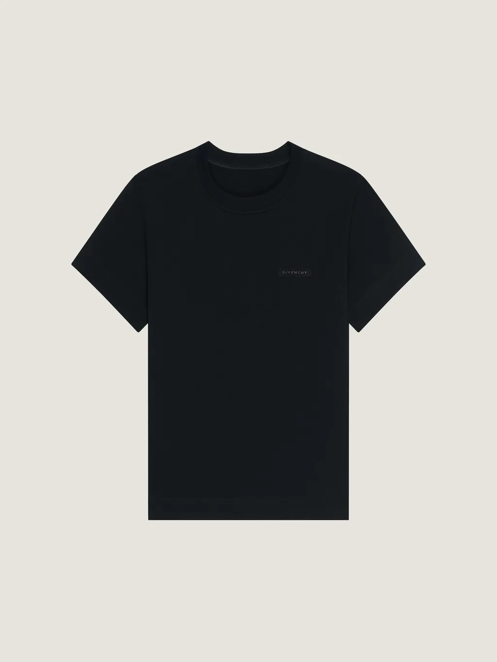 T-Shirt In Cotton With Givenchy Patch