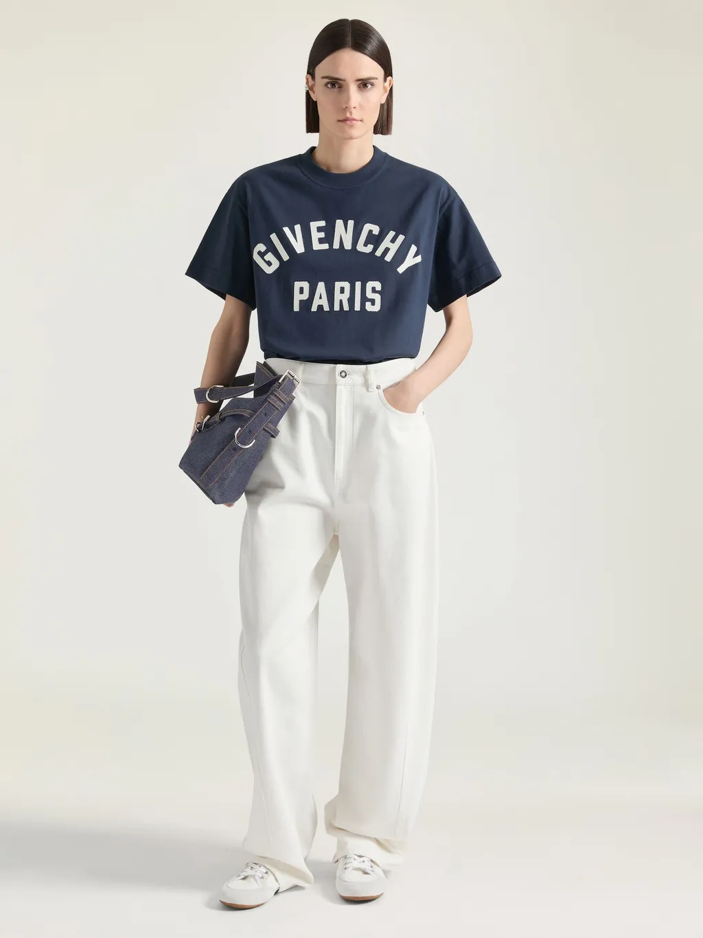 Givenchy Paris Boxy Fit T-Shirt In Cotton