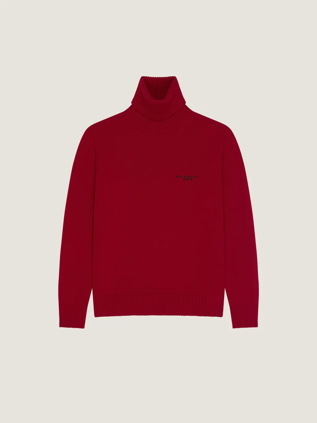 Givenchy Paris Signature Embroidered Turtleneck Sweater