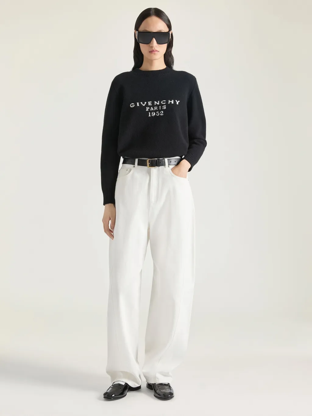 Sweater In Wool Cashmere With Givenchy Signature