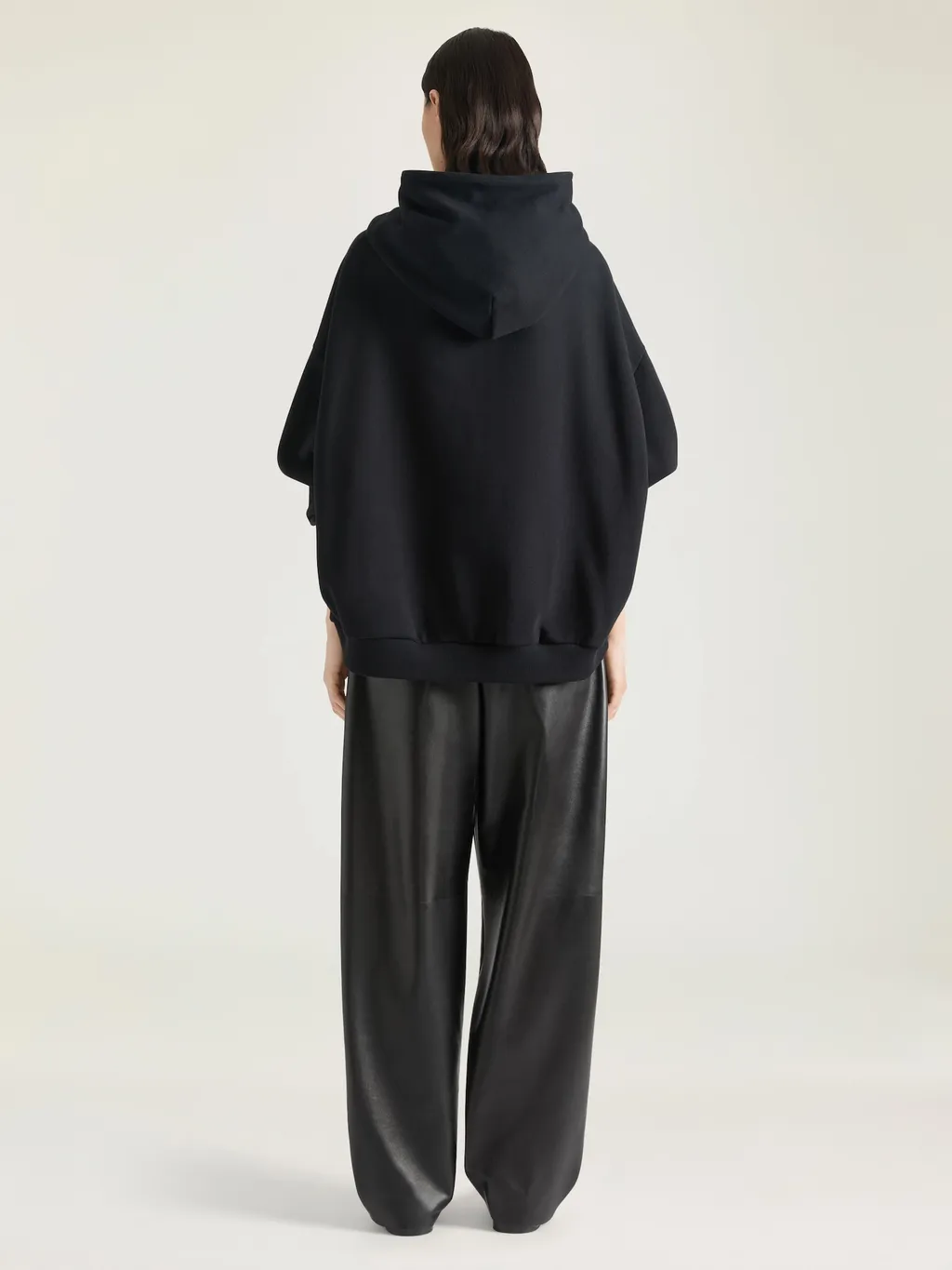 Hoodie Sweatshirt In Fleece With Givenchy Tape Print