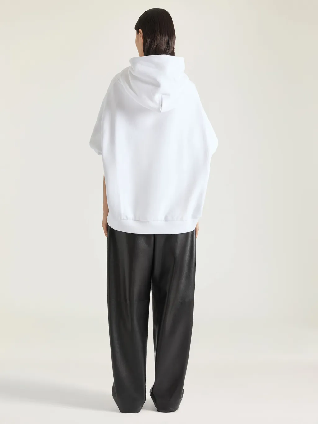 Hoodie Sweatshirt In Fleece With Givenchy Tape Print