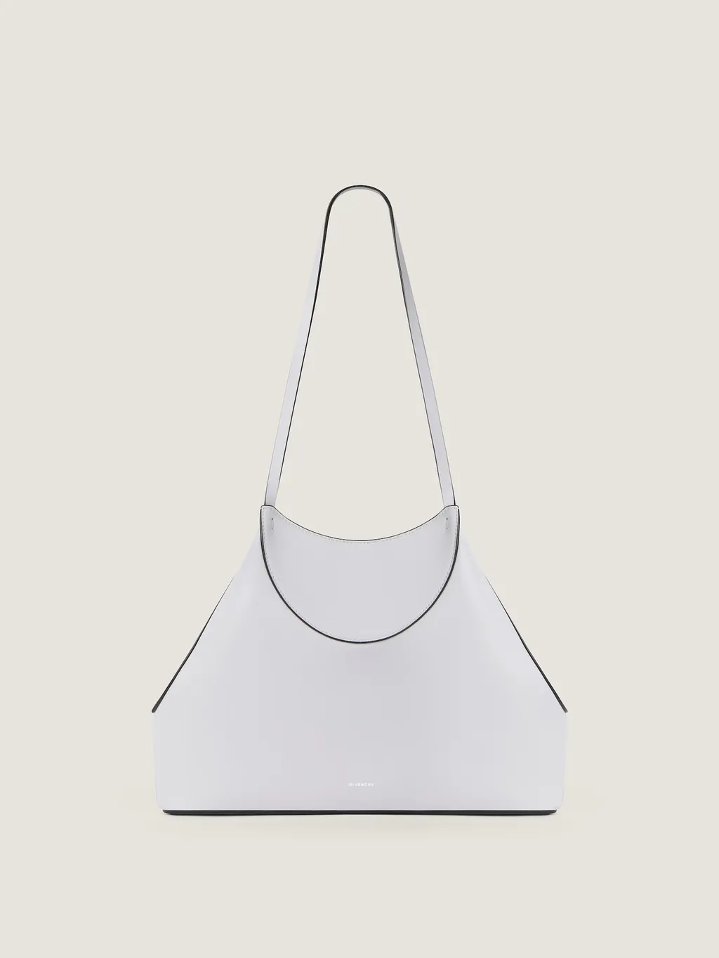 Small Facet Tote Bag In Grained Leather