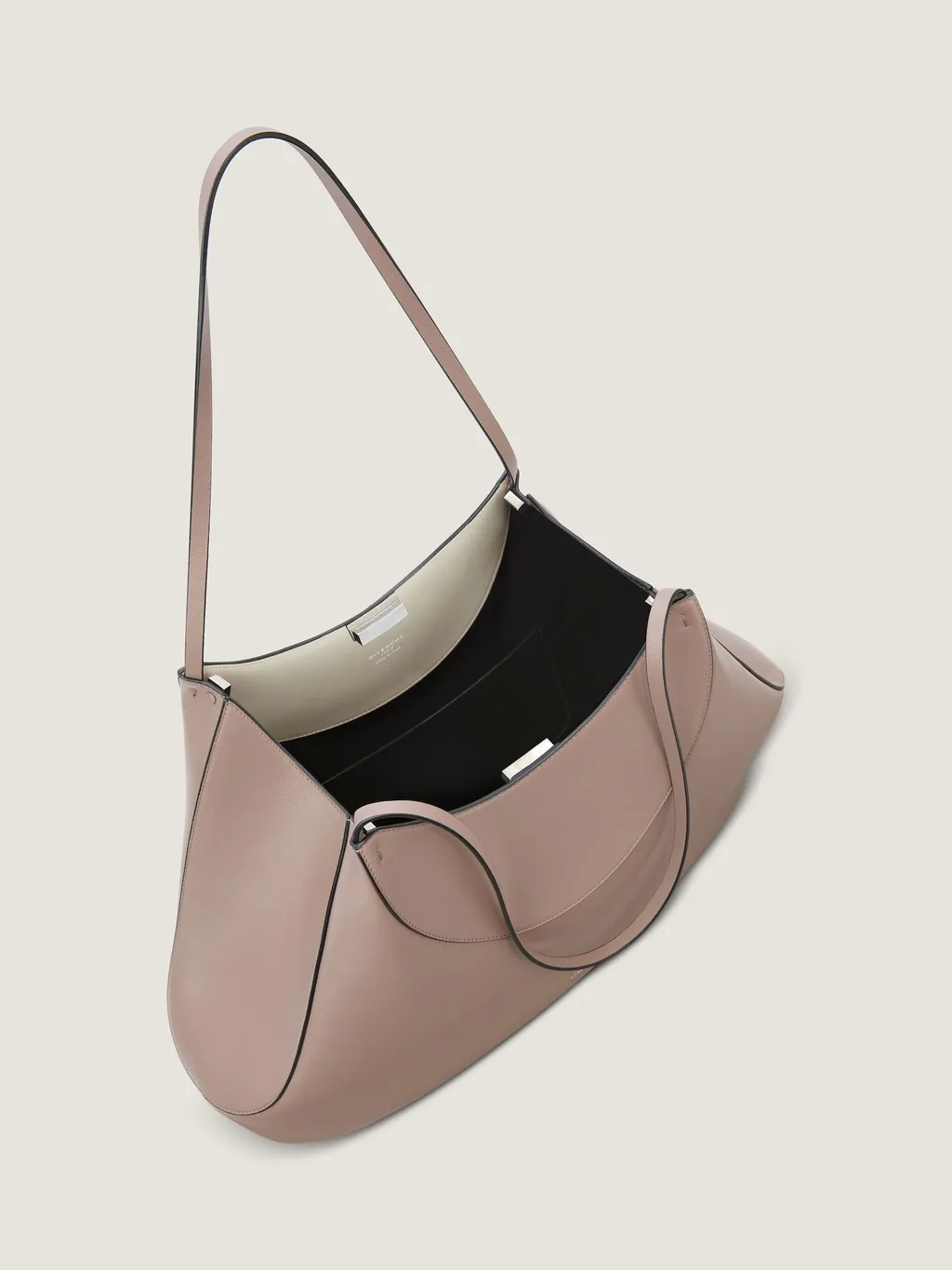 Medium Facet Tote Bag In Grained Leather