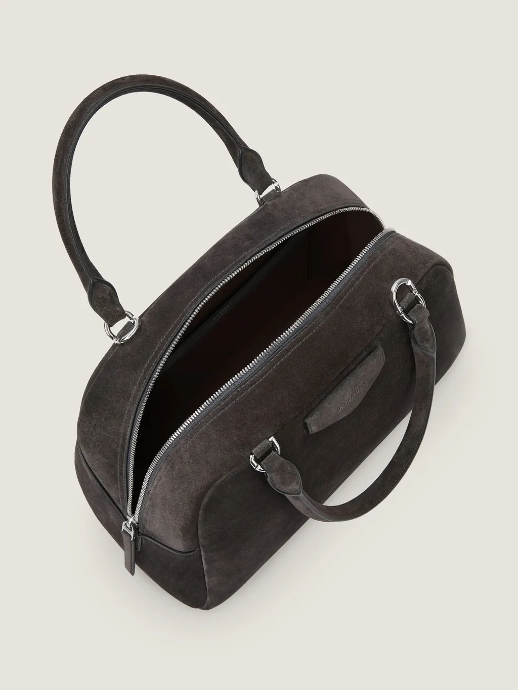 Medium Antigona East-West Soft Bag In Suede