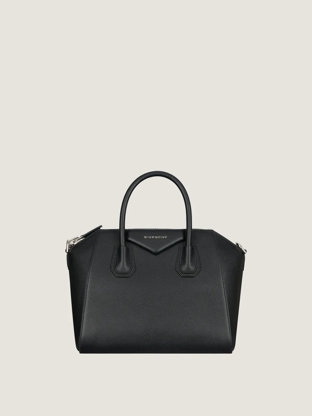 Small Antigona Bag In Grained Leather