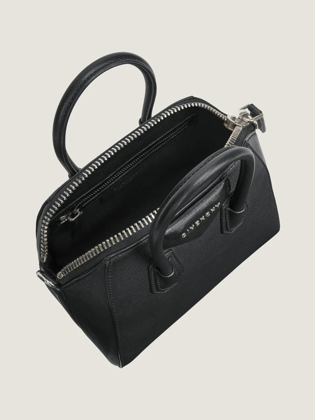 Mini Antigona Bag In Grained Leather