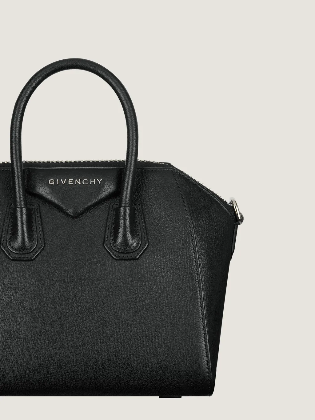 Mini Antigona Bag In Grained Leather