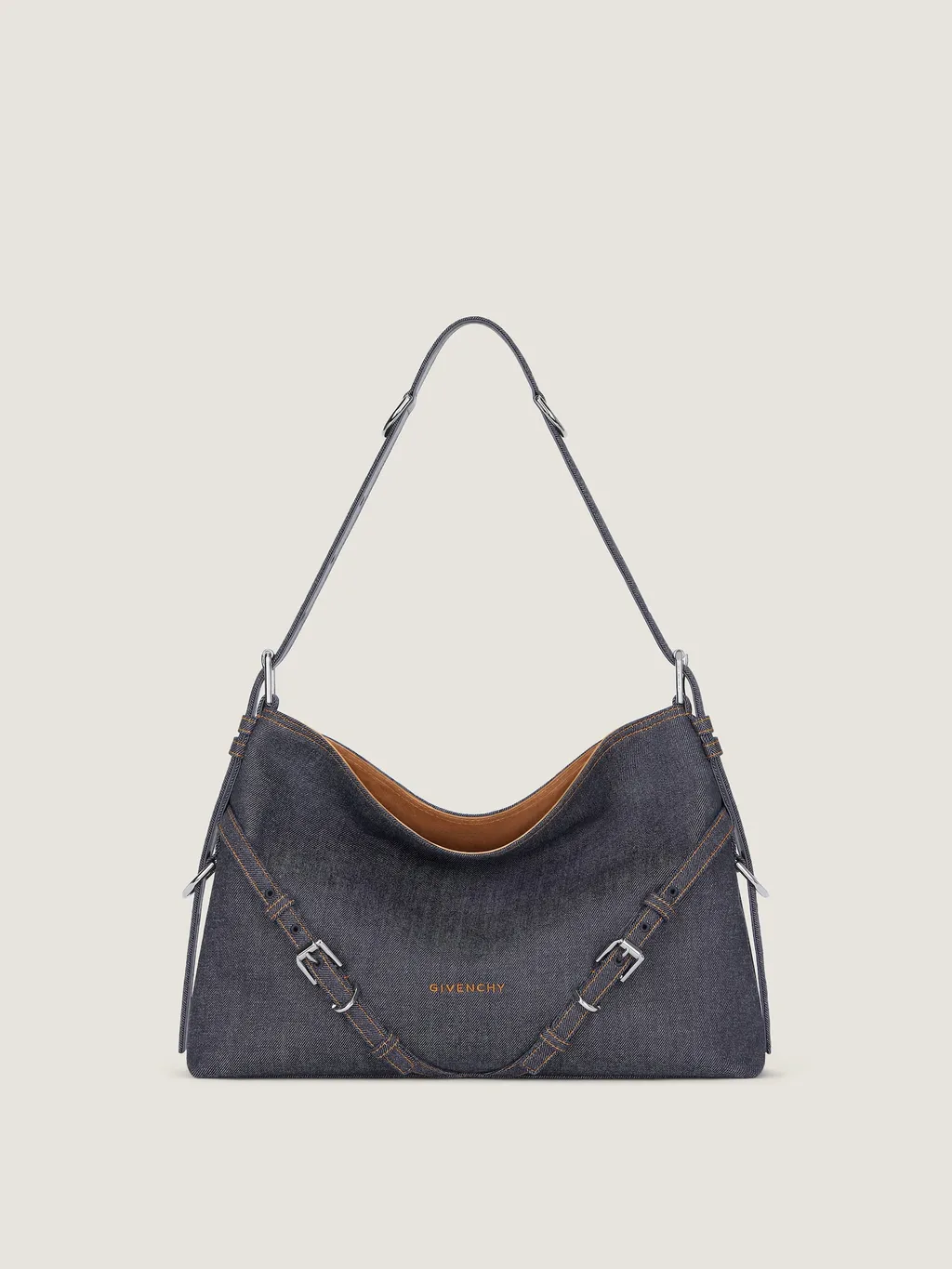 Medium Voyou Bag In Denim