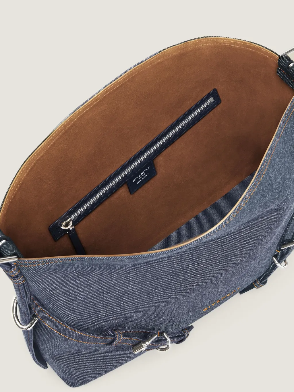 Medium Voyou Bag In Denim