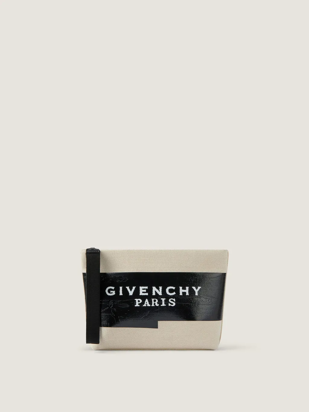 Givenchy Tape Pouch In Canvas