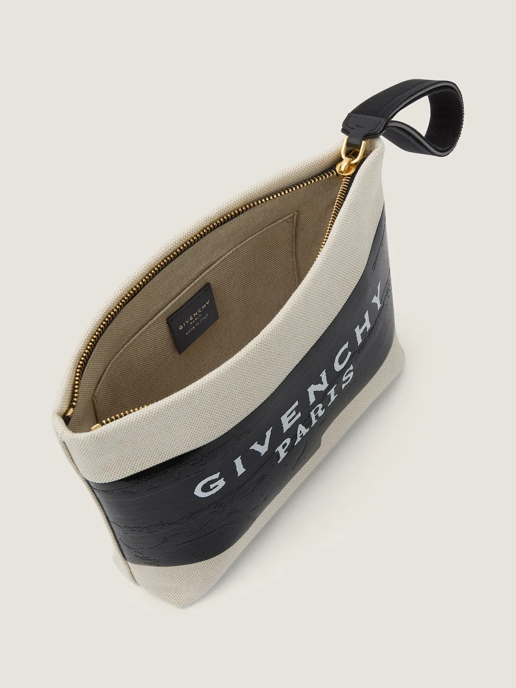 Givenchy Tape Pouch In Canvas