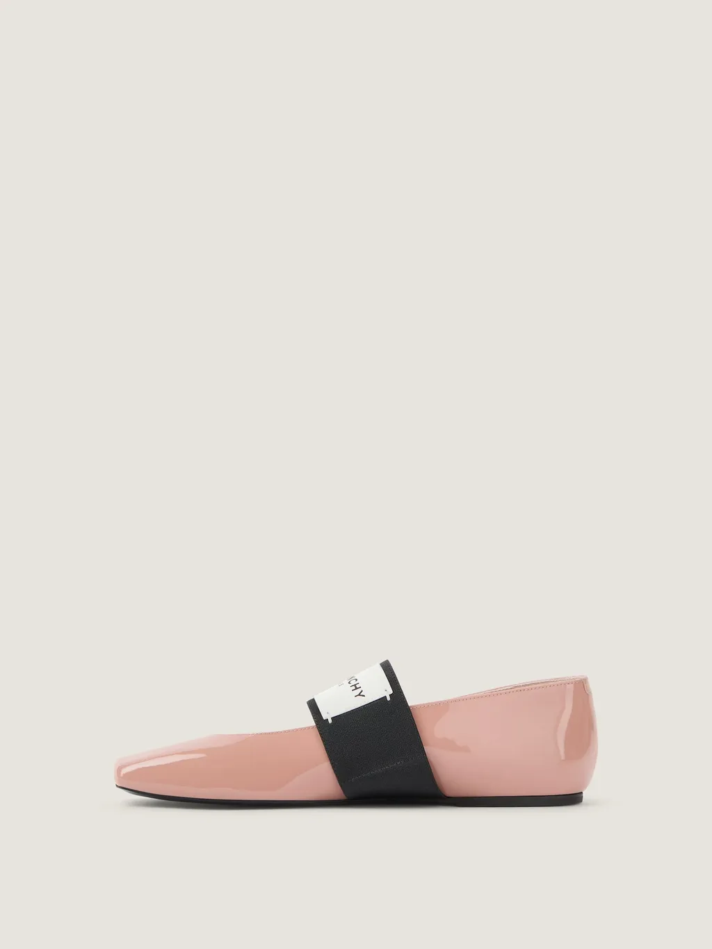 Sliced Square Ballerinas In Patent Leather