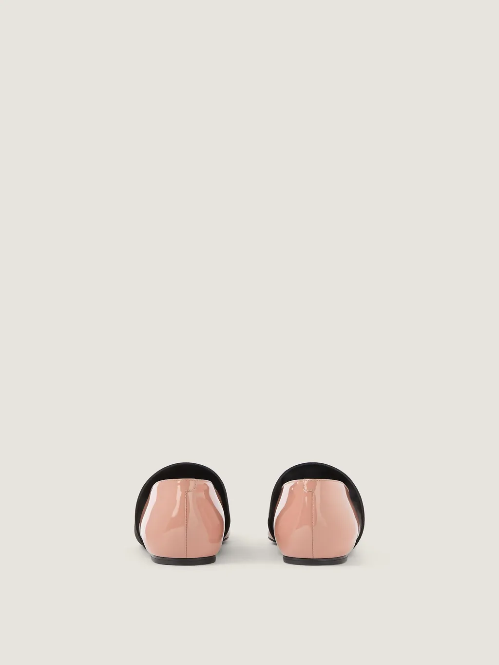 Sliced Square Ballerinas In Patent Leather
