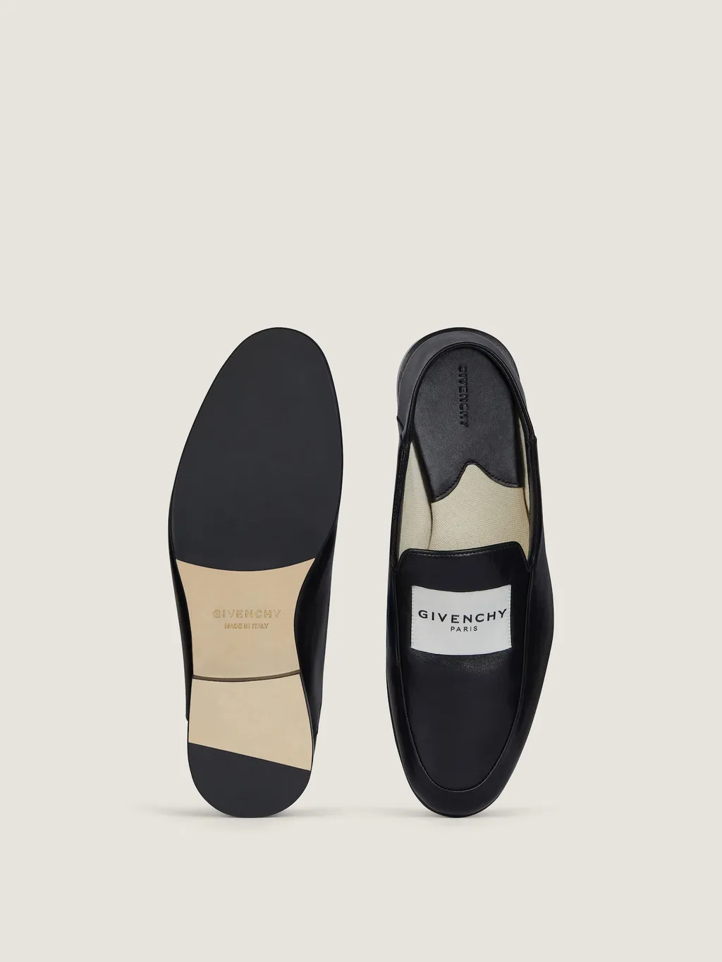 Label Loafers In Leather